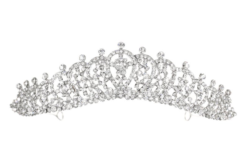 SAMKY Bridal Hair Rhinestone Crystal for Women Vintage Wedding Headpiece for Bride